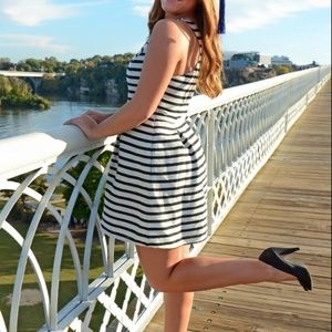Black & White Striped Dress (Express)